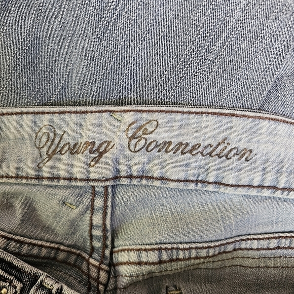 Y2k Young connection gray tone mid to low rise slim jeans Size 40 - Picture 6 of 6